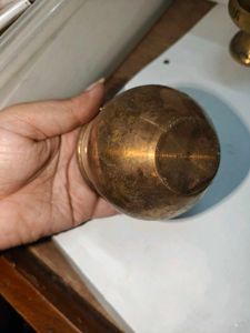 Combo of 2 Brass Pooja Items — Kalash Lota &amp; Puja