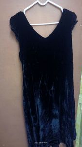 Midnight Black Velvet Dress