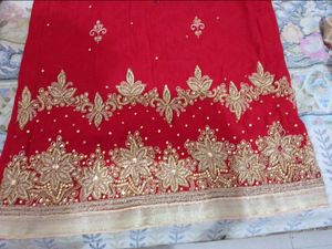 RED COLOUR HEAVY WORK SUIT SALWAR WITH DUPATTA