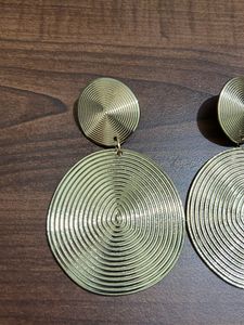 H&amp;M Golden Swirls Earrings