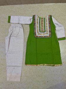 Green Beautiful Kurta With Trouser