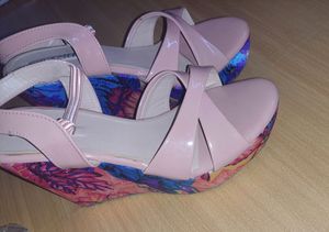 Pink Printed Wedges 4.5&#34;