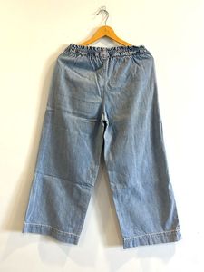 Zara-Wide Leg Denim Pants