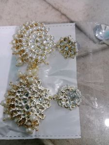 Beautiful Purl Kundan Earrings 😍 book Fast