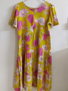 Floral Tiered Midi Dress