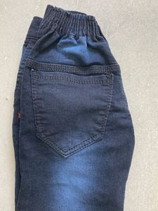 Designer Navy Blue Denim For Boy