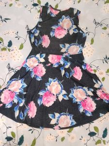 Floral Print Sleeveless Dress