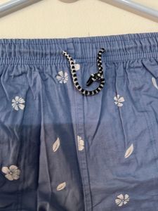 Women’s Light Blue Floral Printed Shorts