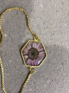 Handmade Gold Flower Bracelet