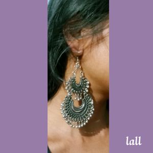 Silver Oxidised Earrings