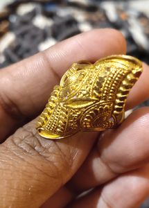 Golden Polished Ring