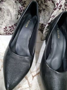 Black Block Heel Pumps
