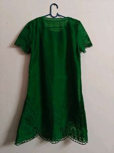 Elegant Green Cutout Dress