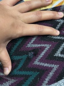 Patterned Knit Coat