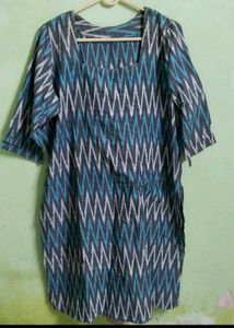 Light Blue Stripe Kurti For 99rs