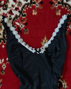 Satin Black Dress