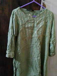 Green & Gold Kurta