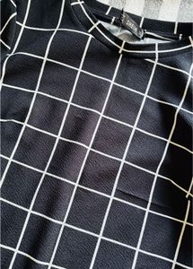 Chic Grid Print Bodycon Dress