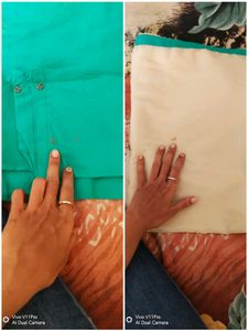 Offer!!! Blue Cotton Silk Dress