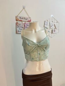 Floral Print Corset Top