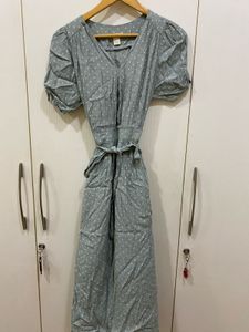 H&amp;M Blue Green Polka Dots Dress