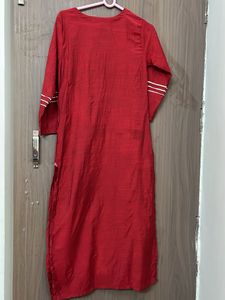 varanga  Elegant Red silk Kurta for medium