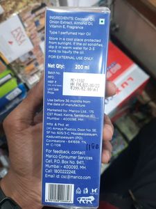 Parachute Onion Hair Oil 200ml