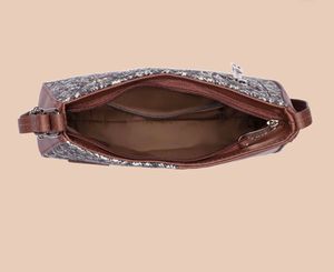 Floral &amp; Brown Shoulder Bag