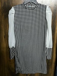 Houndstooth Mini Dress