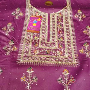 Purple Dress Material