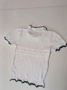 Causal White A Line Top