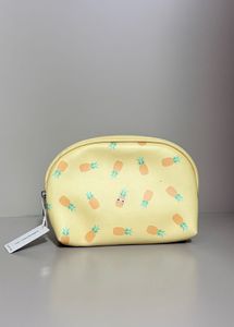 MINISO yellow pineapple print pouch (Pouch Only)