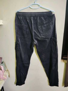 Black Cargo Joggers