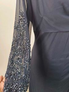 Navy Blue Evening Gown