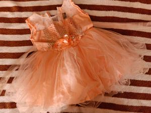 Two Cute Peach & Pink Dress