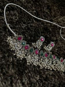 Oxidized Silver Necklace Set