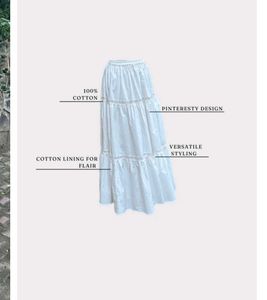 Off White Maxi Skirt