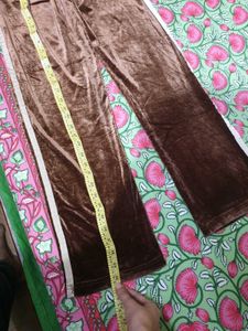 Brown Velvet Pants