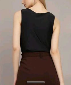 Shein Chic Black Sleeveless Top