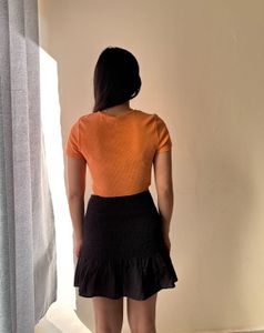 H&amp;M Smocked Waist Skirt