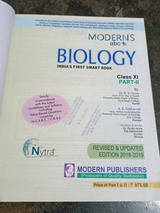 Modern&#39;s Biology Class XI Part 1&amp;2