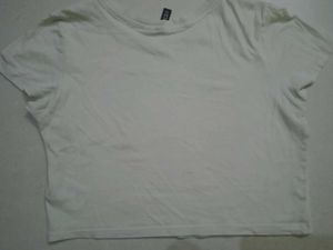 H&amp;M Cream Crop Top