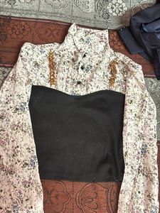 Its A Beautiful Floral Cord Set Top