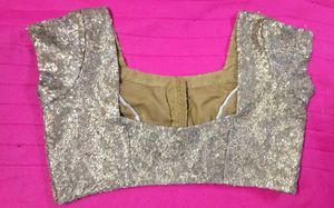 Golden Sequin Work Blouse