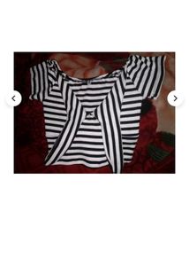Striped Tie-Front Crop Top For Casual, Party &amp; Str