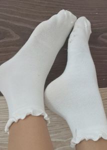 Beautiful White Western Socks.