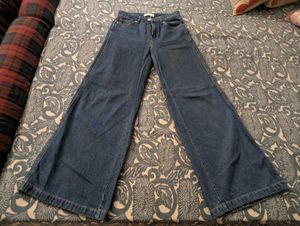 Wide Leg Denim Jeans