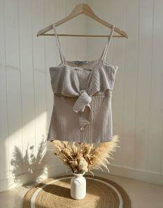 Cute Beige Tank Top