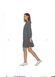 ONLYMicro Print Fit &amp; Flare Dress