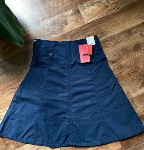 Navy A-Line Skirt